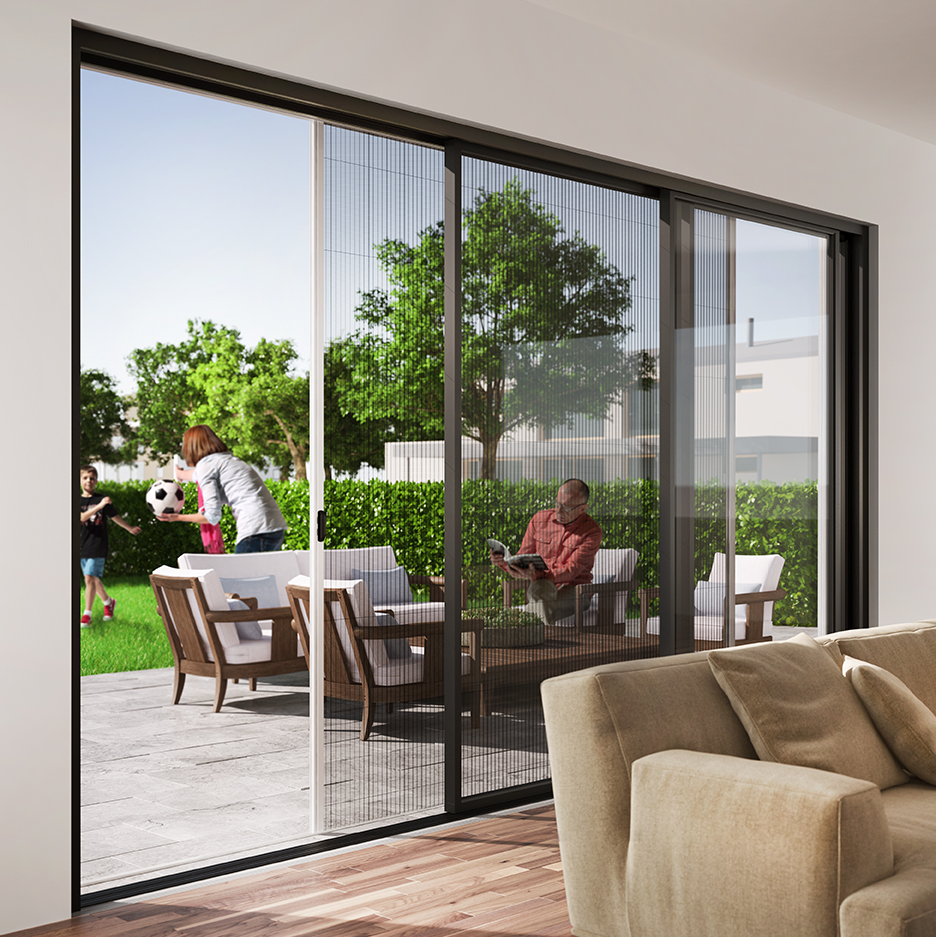 Let the outside in and keep the insects out with wide-span door screens